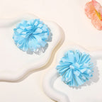 2Pcs Double Color Ribbon Flower Hairpins – Handmade Princess Hair Clips & Barrettes for Girls