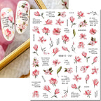 3D Floral & Butterfly Nail Art Stickers