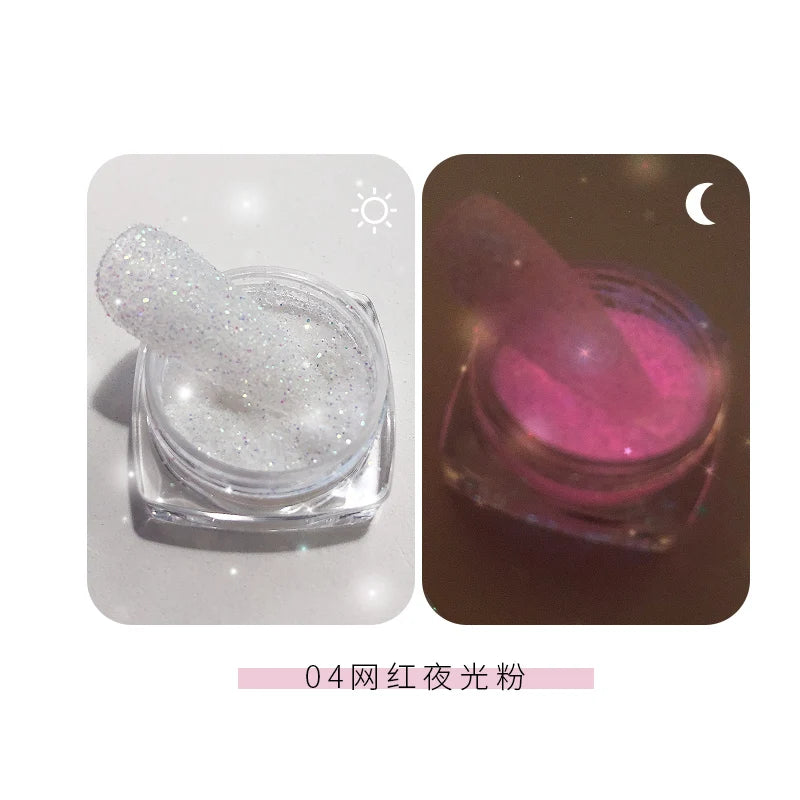 Gold Nail Mirror Glitter Powder – 50 Colors Metallic Chrome Dust Pigment for Gel Polish & Mirror Effect Manicure