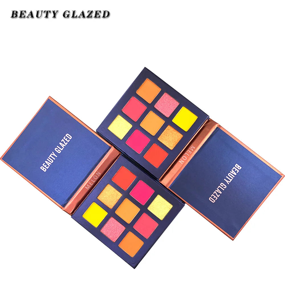 Beauty Glazed 9-Color Eyeshadow Palette – Matte & Shimmer, Long-Lasting Waterproof