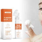 Turmeric Face Cleanser – Deep Cleansing, Oil Control, Acne & Blackhead Remover, Hydrating & Brightening Foam