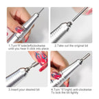 35000 RPM Professional Electric Nail Drill Kit – Portable Manicure & Pedicure Machine with Drill Bits & Nail Files