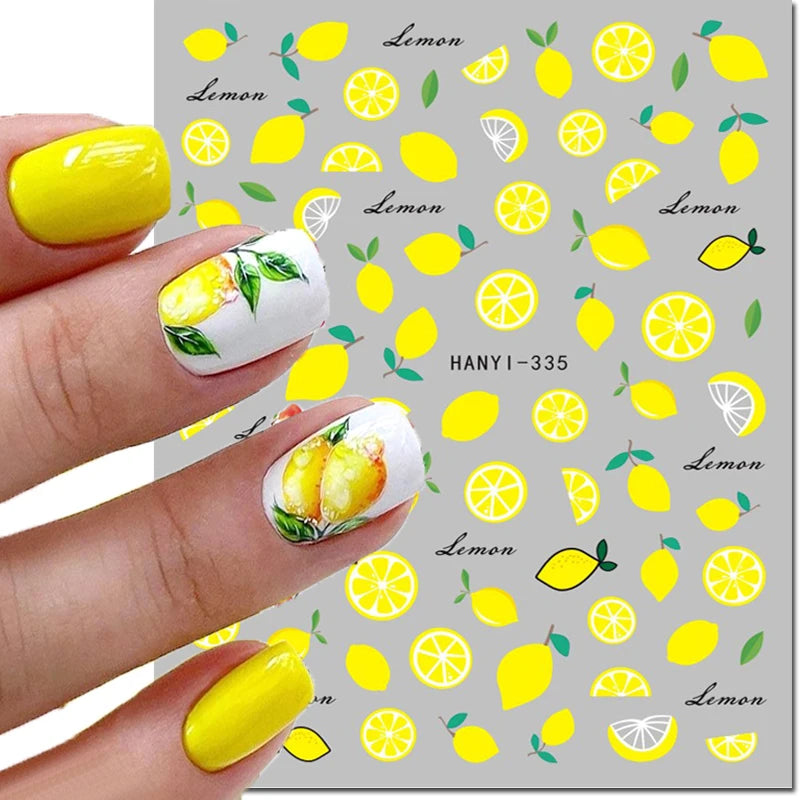 3D Floral & Butterfly Nail Art Stickers