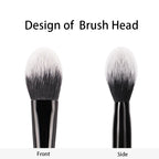 KVD 25 Blush Brush – Soft Fiber, Elegant Black Handle, Professional Makeup Brush