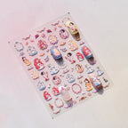 5D Princess Nail Stickers – Colorful Fairy Tale Embossed Decals