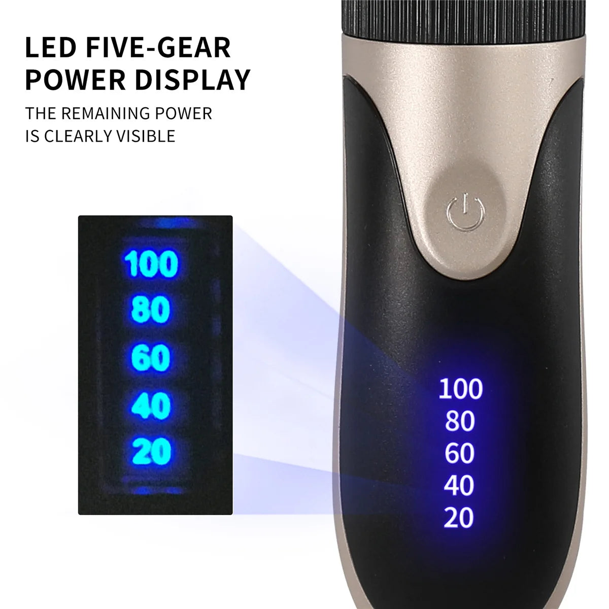 Men’s Professional Hair Clipper – Rechargeable Beard & Hair Trimmer
