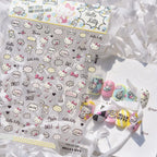 5D Anime Nail Stickers – Hello Kitty, Kuromi & Cinnamoroll