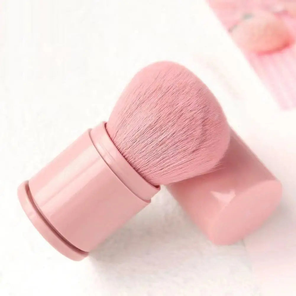 Portable Mini Retractable Blush Brush Soft Loose Powder Foundation Makeup Brush Multi Functional Beauty Makeup Tool