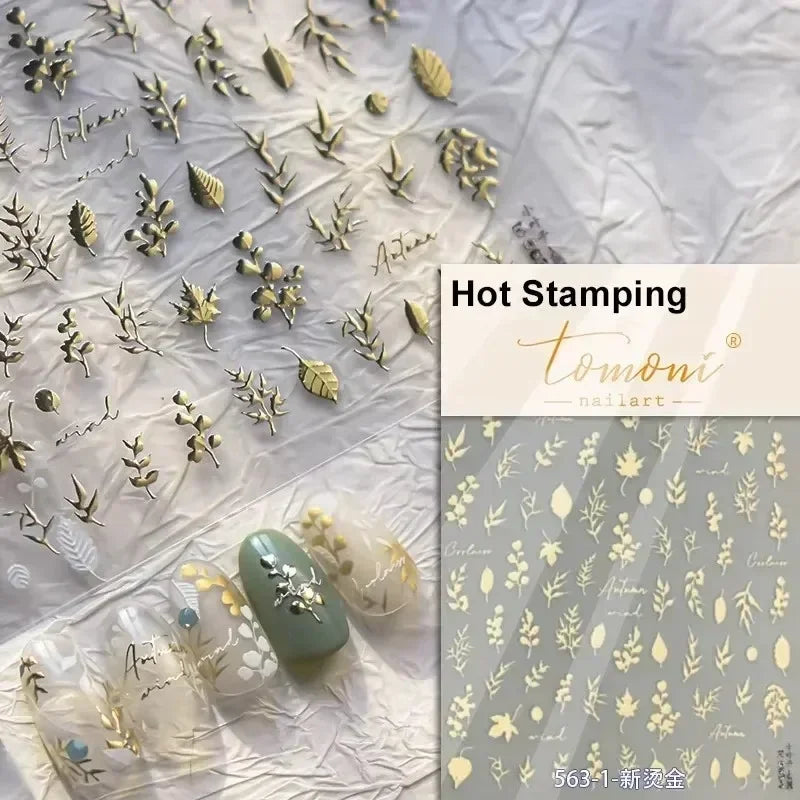 Sunflower & Autumn Harvest Nail Art Stickers