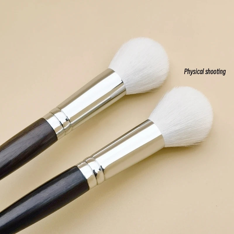 Luxury Blush Brush – Natural Goat Hair & Ebony Handle for Flawless Makeup