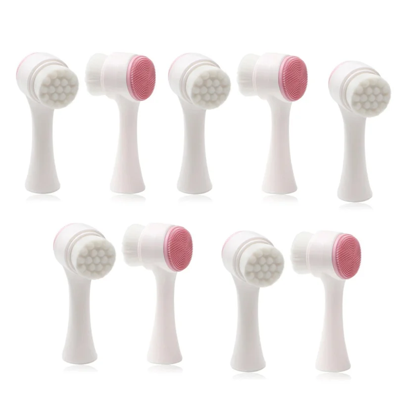 AA20-3D Double-Sided Facial Cleansing Brush – Soft Bristles & Manual Massage