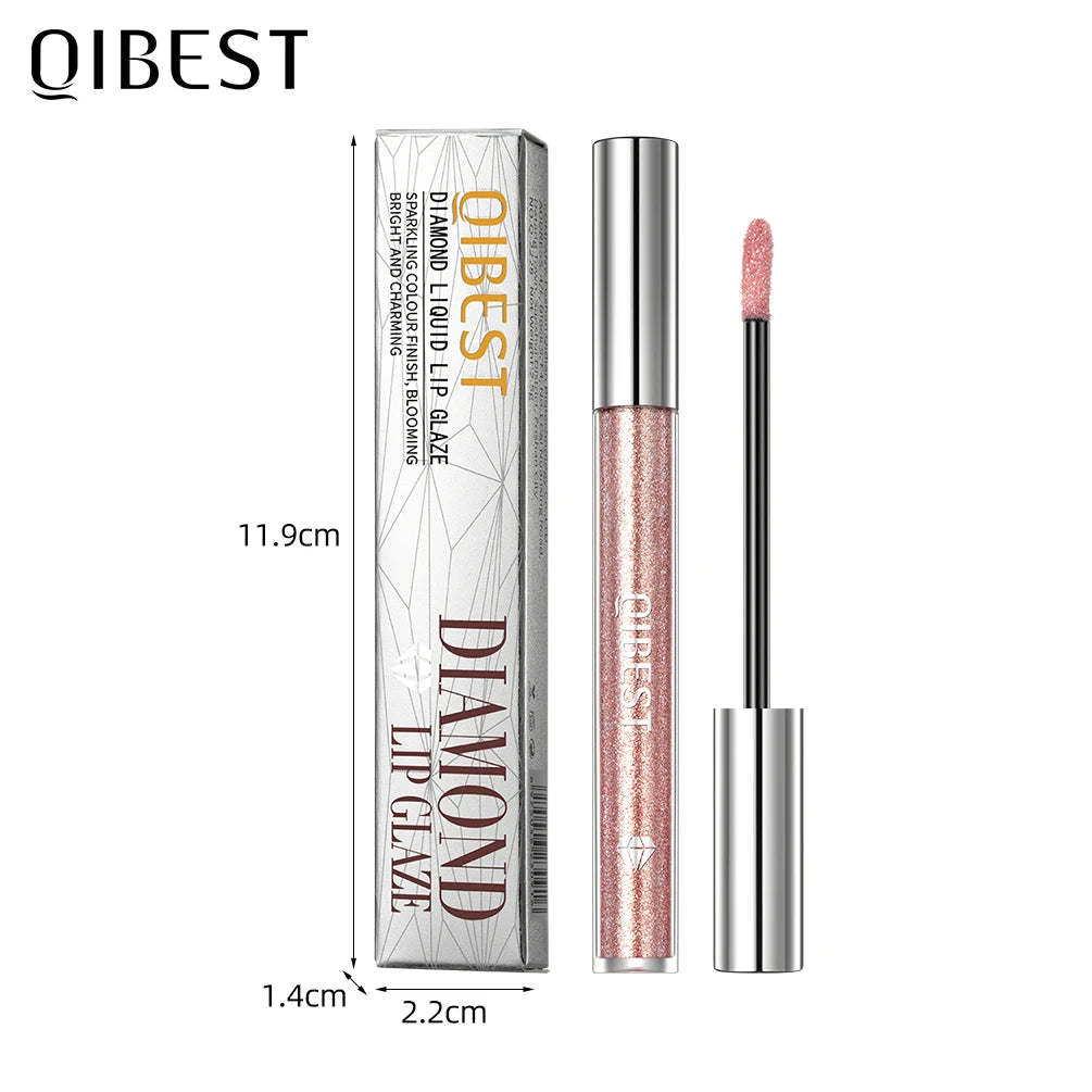 Diamond Liquid Lipstick – 6 Colors, Long-Lasting Waterproof Gloss