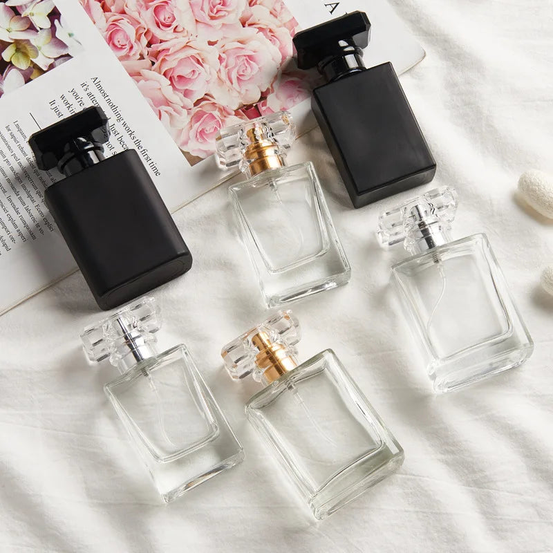 30ml/50ml Travel Glass Spray Bottles – 5/10pcs Perfume Mist Set