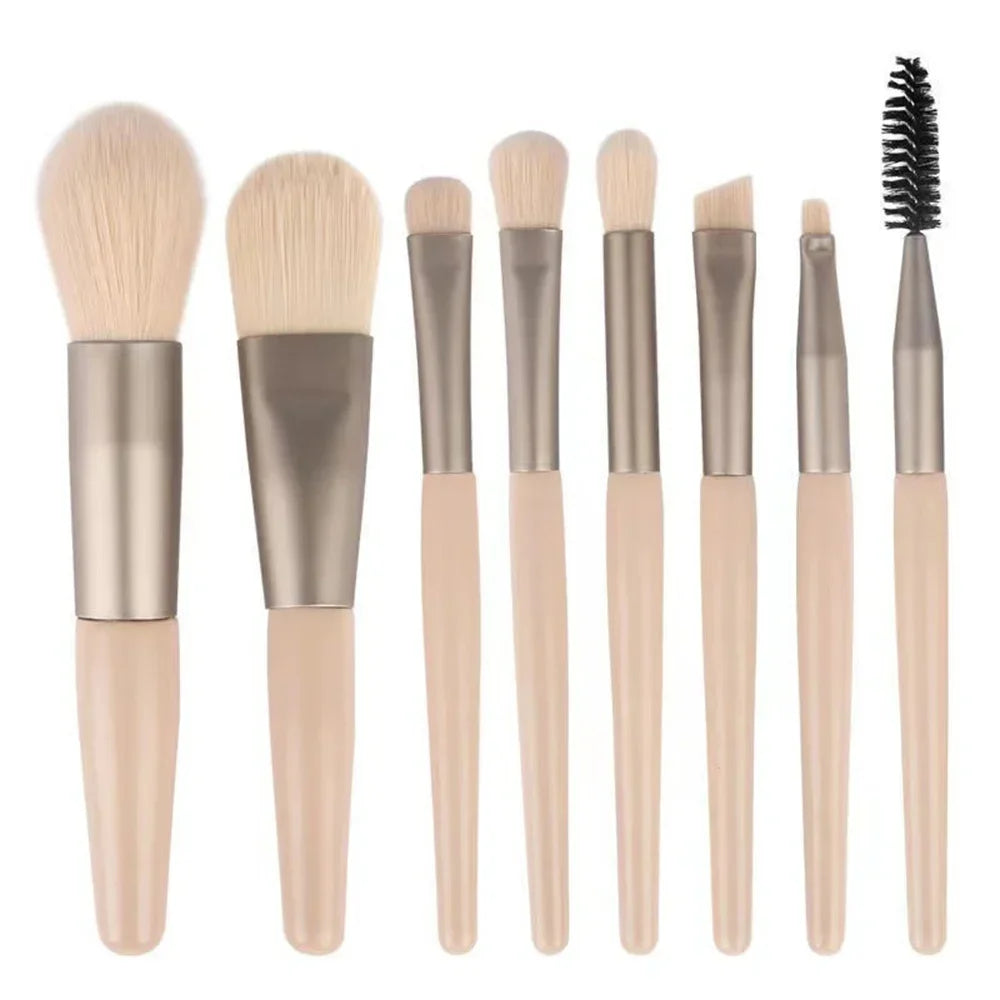 Morandi 8-Piece Makeup Brush Set – Face & Eye Essentials