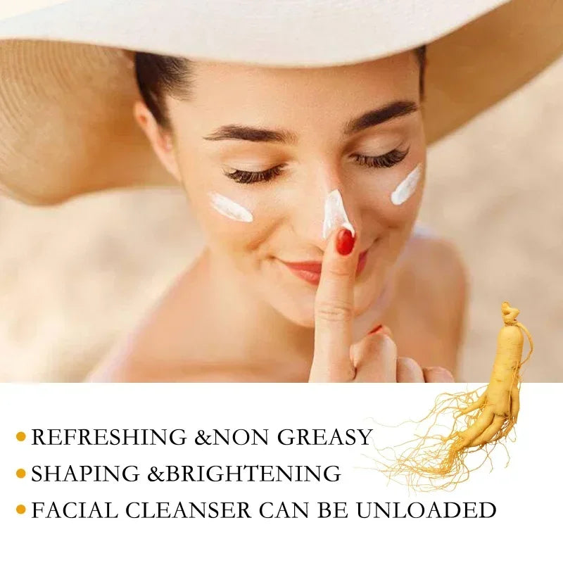 Ginseng Essence Sunscreen SPF 50 – Moisturizing & Non-Greasy Sunblock