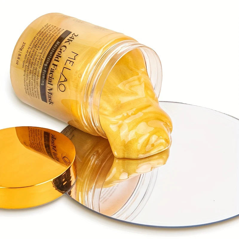 24K Gold Collagen Face Mask – Hydrating & Moisturizing Facial Mask, Skin Brightening Beauty Treatment