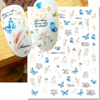 3D Floral & Butterfly Nail Art Stickers