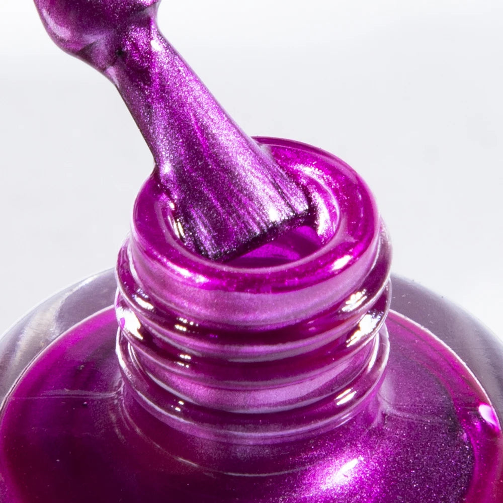 Mirror Effect Metallic Nail Polish – Rose Purple Red Chrome