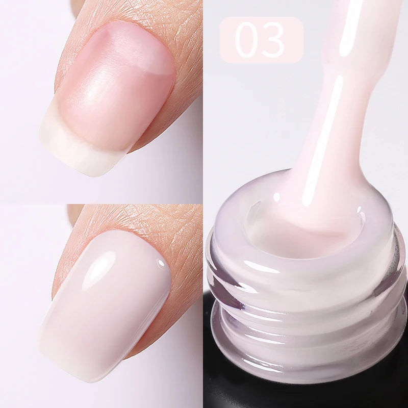 PRETTY White Blossoming Gel 15ml UV/LED Marble Nail Art Polish