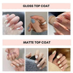 Matte Top Coat Nail Polish – Quick Dry, Long-Lasting Finish (12ML)