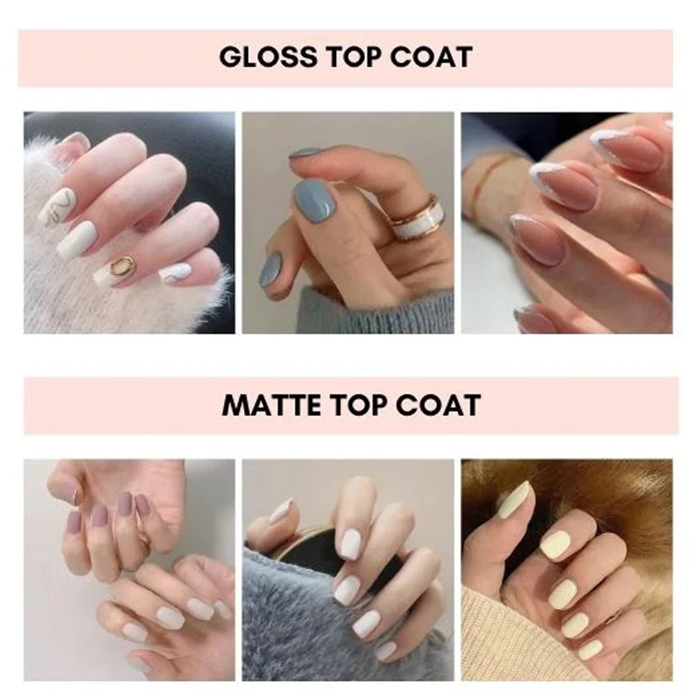 Matte Top Coat Nail Polish – Quick Dry, Long-Lasting Finish (12ML)