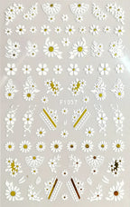 3D Floral & Butterfly Nail Art Stickers Decals
