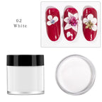 10g White Pink Clear Acrylic Powder – Professional Polymer for Carving, 3D Art, Dip & French Nail Extensions