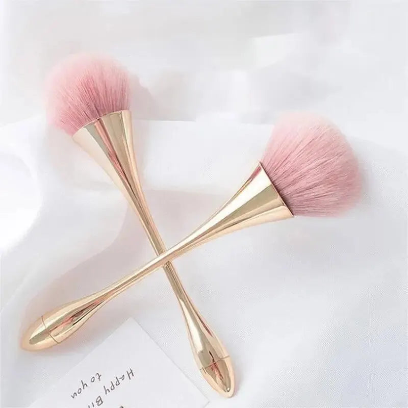 Rose Gold Powder & Blush Brush – Professional Large Makeup Tool