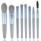 8-Piece Makeup Brush Set – Portable Foundation, Blush & Concealer Beauty Tools