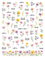 3D Floral & Butterfly Nail Art Stickers