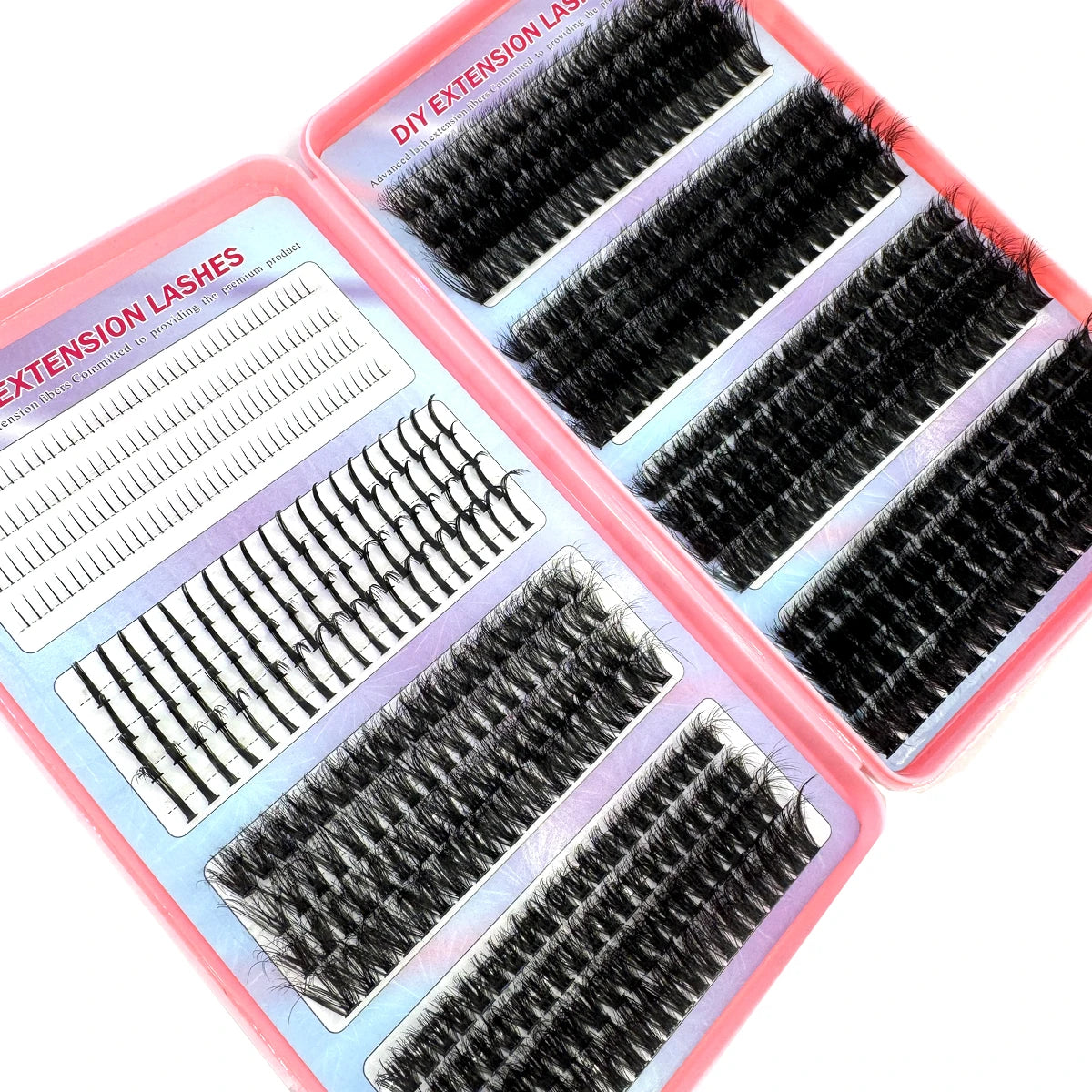 Spiky Individual Lash Clusters – Manga Style Bottom & Top Eyelash Extensions