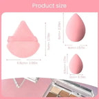 12Pcs Makeup Sponge Blender Set with Foundation Sponges, Powder Puff, Spa Headband & Wristbands – Complete Makeup Tools Accessories Kit