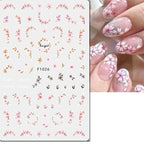 3D Floral & Butterfly Nail Art Stickers