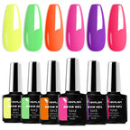 Neon Gel Nail Polish 7.5ml – UV/LED Soak Off Summer Colors