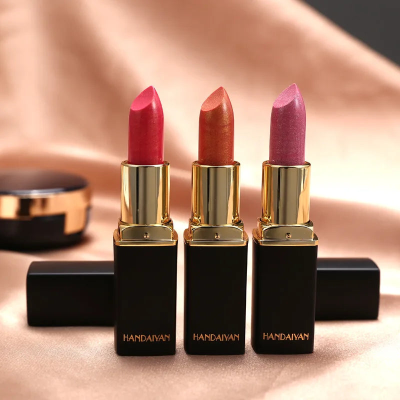 Handaiyan 9-Color Matte & Glitter Velvet Lipstick – Long-Lasting, Waterproof