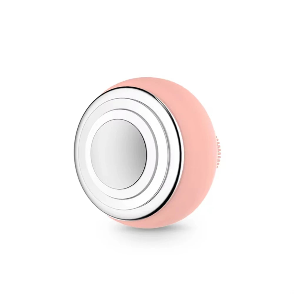 Electric Facial Cleansing Brush – Silicone Face Scrubber with Red & Blue LED Light for Deep Cleansing and Exfoliating Massage