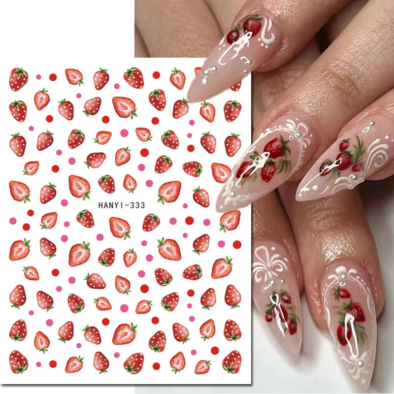 3D Floral & Butterfly Nail Art Stickers