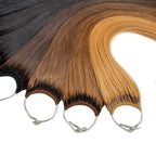 Korean Cotton Thread Tip Hair Extensions – 100% Human Hair, Double Drawn