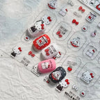 Sanrio Hello Kitty Nail Stickers – Kawaii Rainbow Cartoon Decals