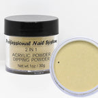 2-in-1 Acrylic & Dipping Powder – Nail Dust Pigment for French Dip, Glitter Manicure & Gel Polish, FAW53
