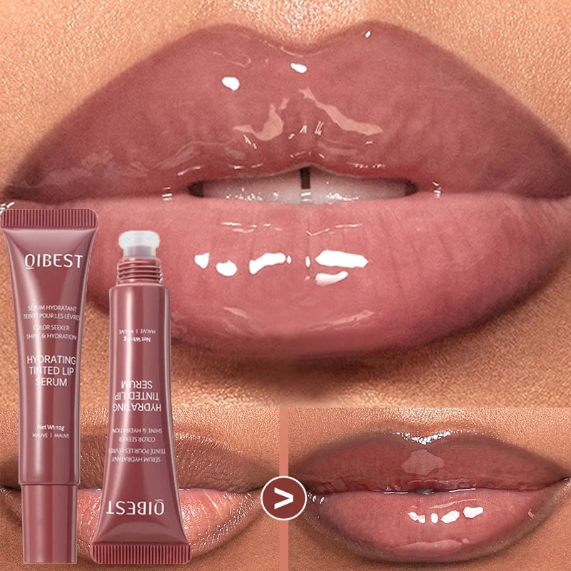 Nude Brown Plumping Lip Gloss – Moisturizing & Tinted, 12g
