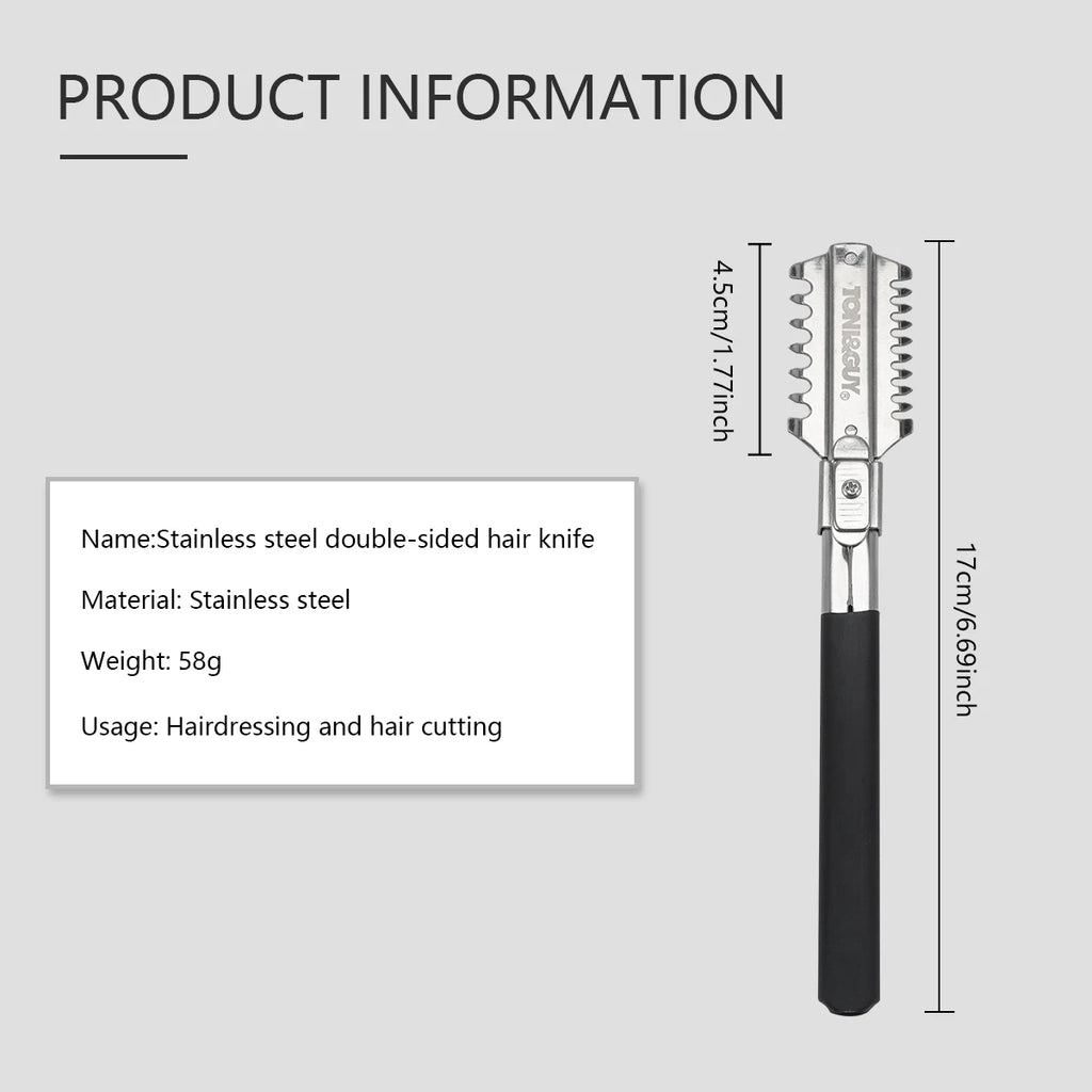 Professional Double-Edge Hair Razor Comb – Salon Cutting & Thinning Tool