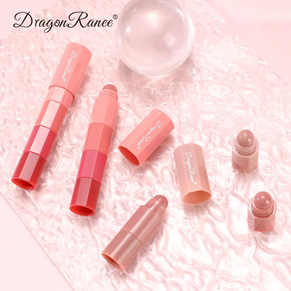 Mini 4-Color Matte Lipstick Pen – Moisturizing, Long-Lasting, Highly Pigmented