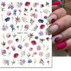 3D Floral & Butterfly Nail Art Stickers