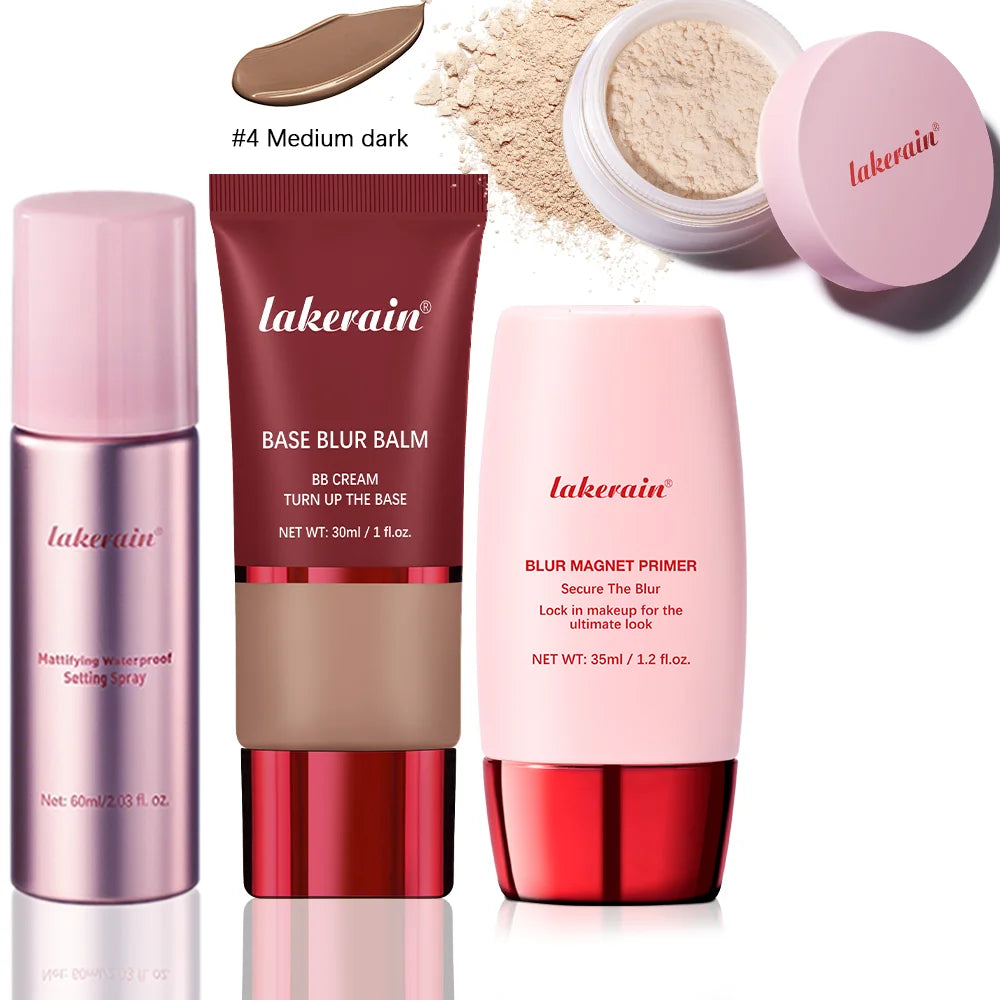 Ultimate Blurring Setting Kit – Travel Size Waterproof Primer & Powder for Oil Control