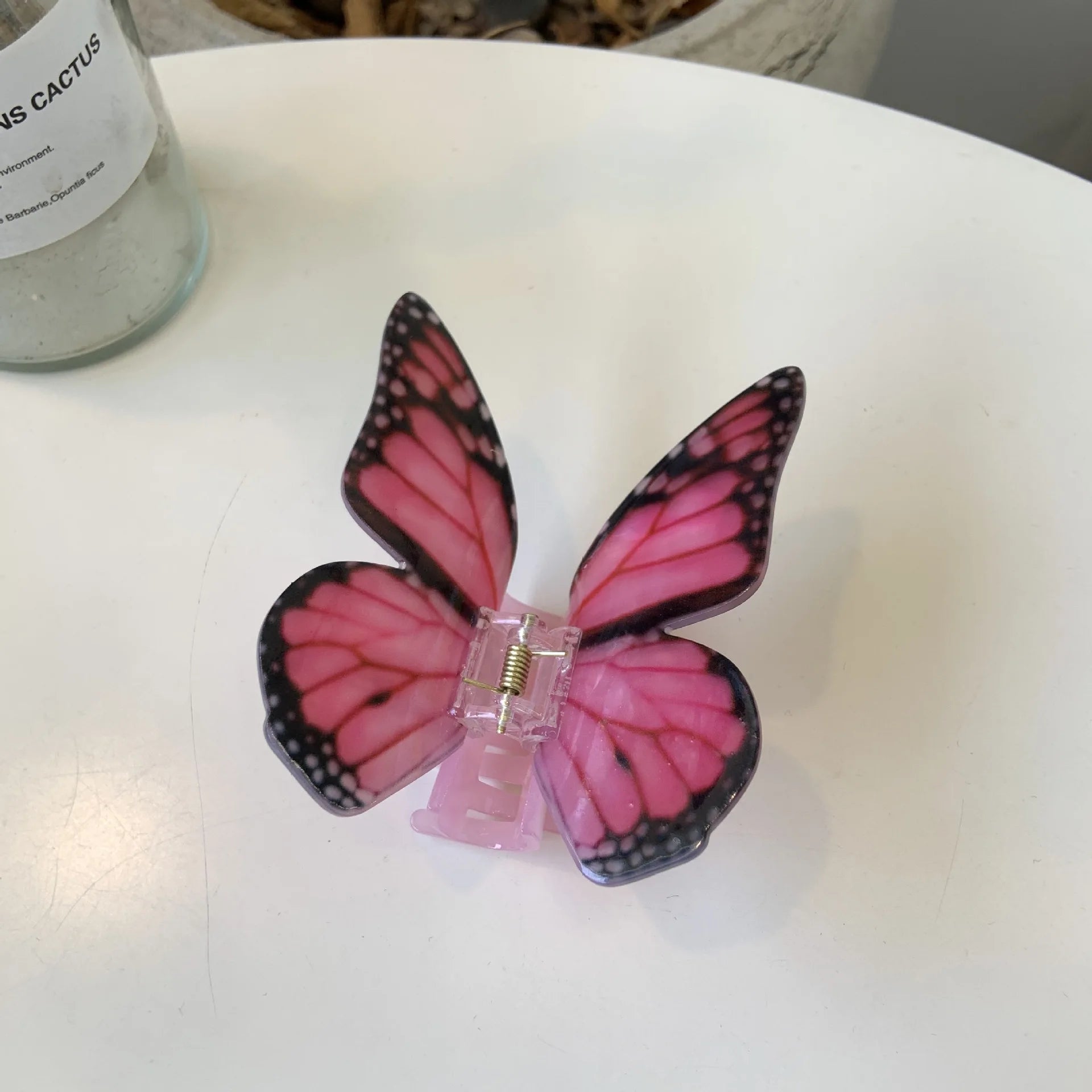 DuoShang Sweet Colorful Simulated Butterfly Acrylic Hair Claw – Cute Crab Clips for Women & Girls