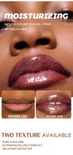 Pearl Mirror Liquid Lip Gloss – Glitter Shine, Moisturizing & Plumping Color