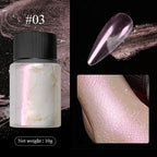 10g Gradient Pearl Nail Powder – Metallic Aurora Effect Glitter Dust for UV Gel Nail Art Decorations