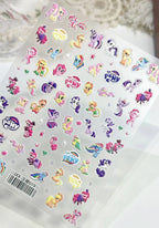 My Little Pony Nail Stickers – Anime Unicorn DIY Nail Decals