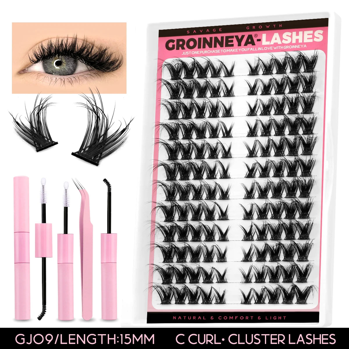 DIY Lash Clusters Kit with Bond, Seal & Remover
